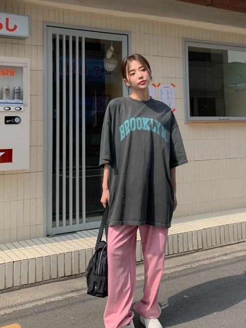 TS1739 Brooklyn水洗寬T