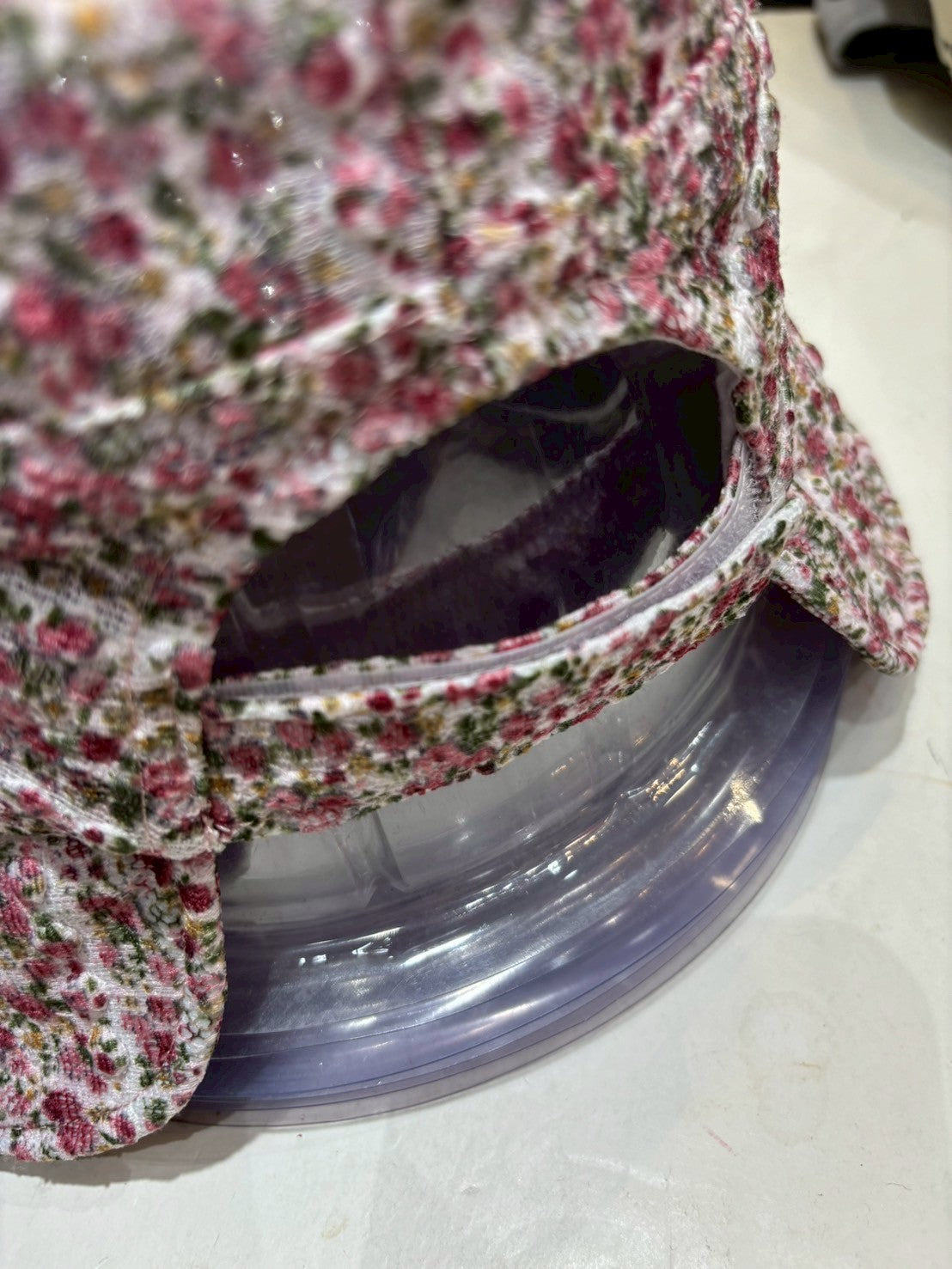 6D205 小碎花網紗漁夫帽