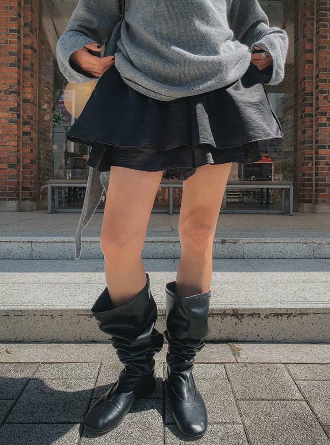 PS414 鬆緊腰雙層短褲