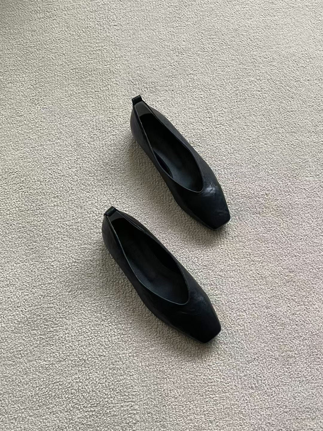 SE433 真皮簡約方頭便鞋