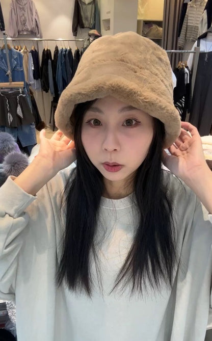 1C201 兩面戴麂皮內刷毛漁夫帽