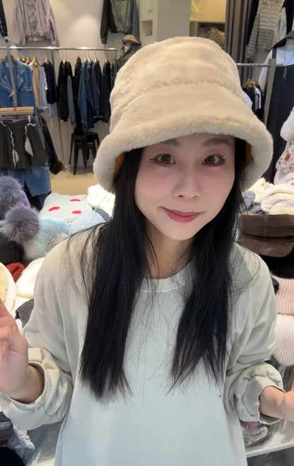 1C201 兩面戴麂皮內刷毛漁夫帽