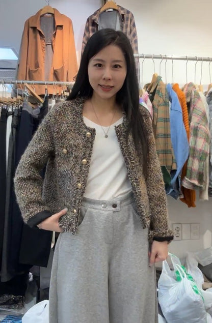 10A205 混色小香軟呢外套