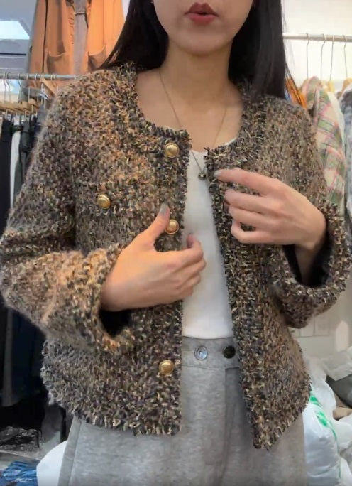 10A205 混色小香軟呢外套