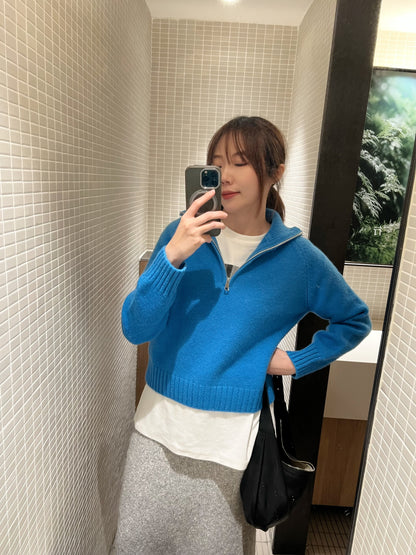 1B212 拉鍊開襟毛衣