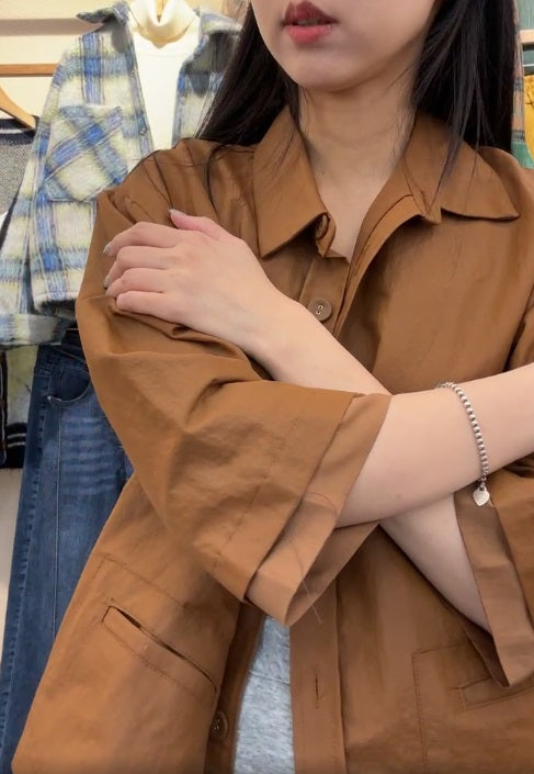 10A210 雙層袖口袋挺料襯衫