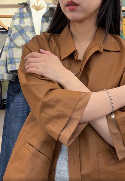 10A210 雙層袖口袋挺料襯衫