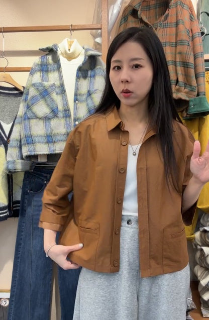 10A210 雙層袖口袋挺料襯衫