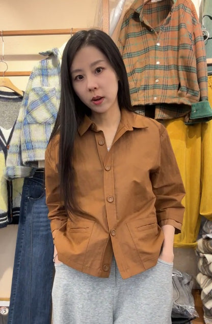 10A210 雙層袖口袋挺料襯衫