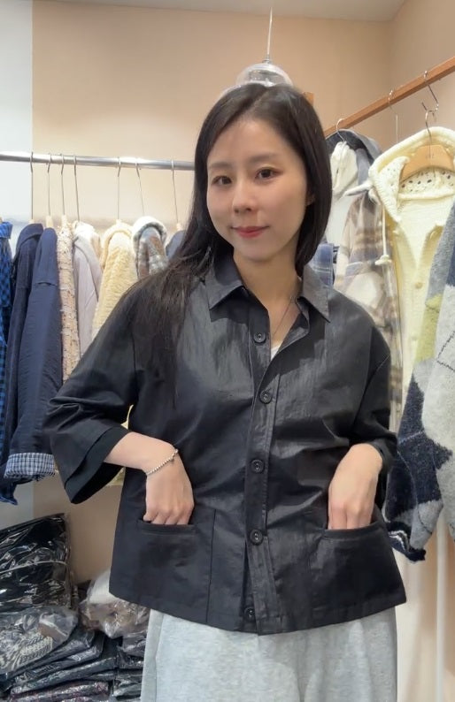 10A210 雙層袖口袋挺料襯衫