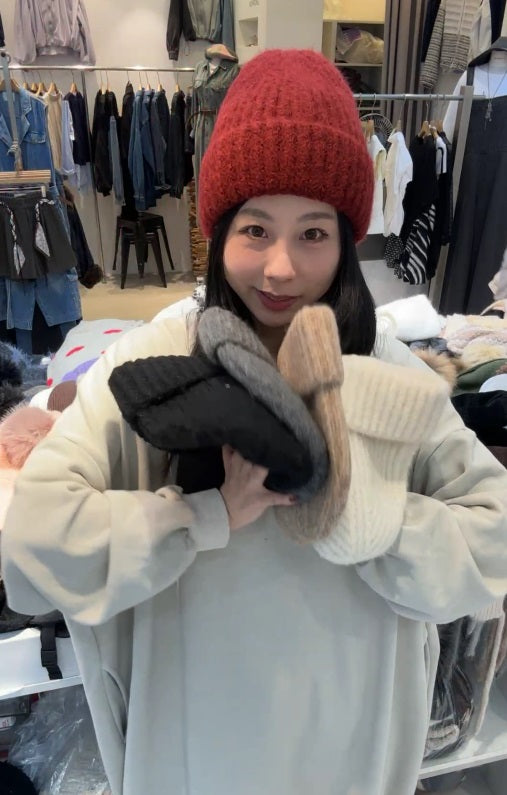 1C212 反摺羅紋毛帽