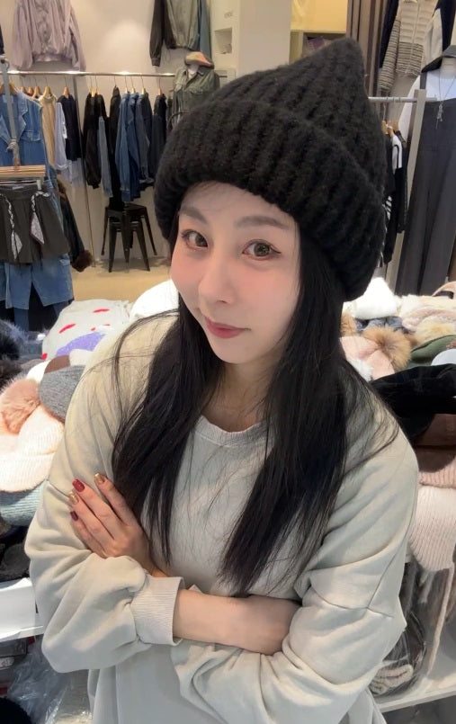 1C212 反摺羅紋毛帽