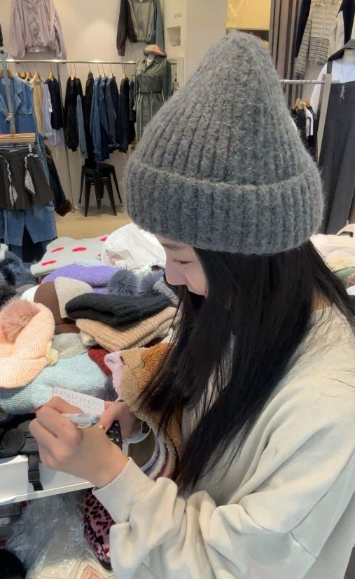 1C212 反摺羅紋毛帽