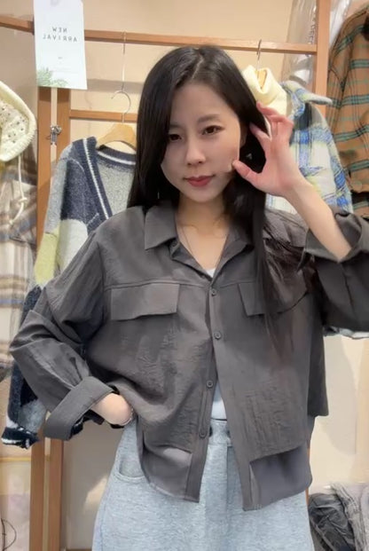 10A212 雙層異材質襯衫