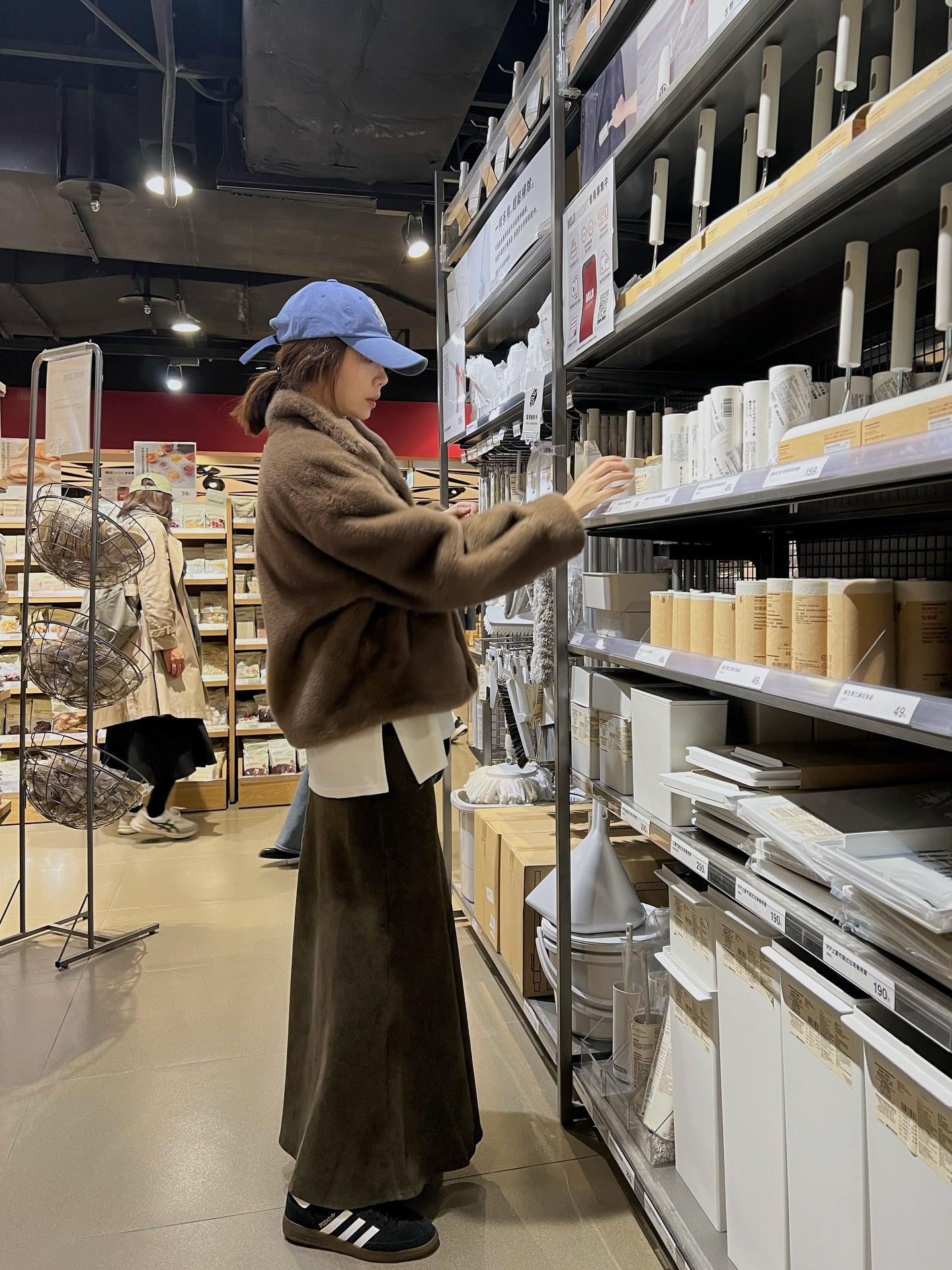 KL1046 絨面魚尾長裙