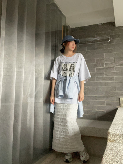 TS1770 四格照片長版短T
