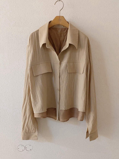 10A212 雙層異材質襯衫