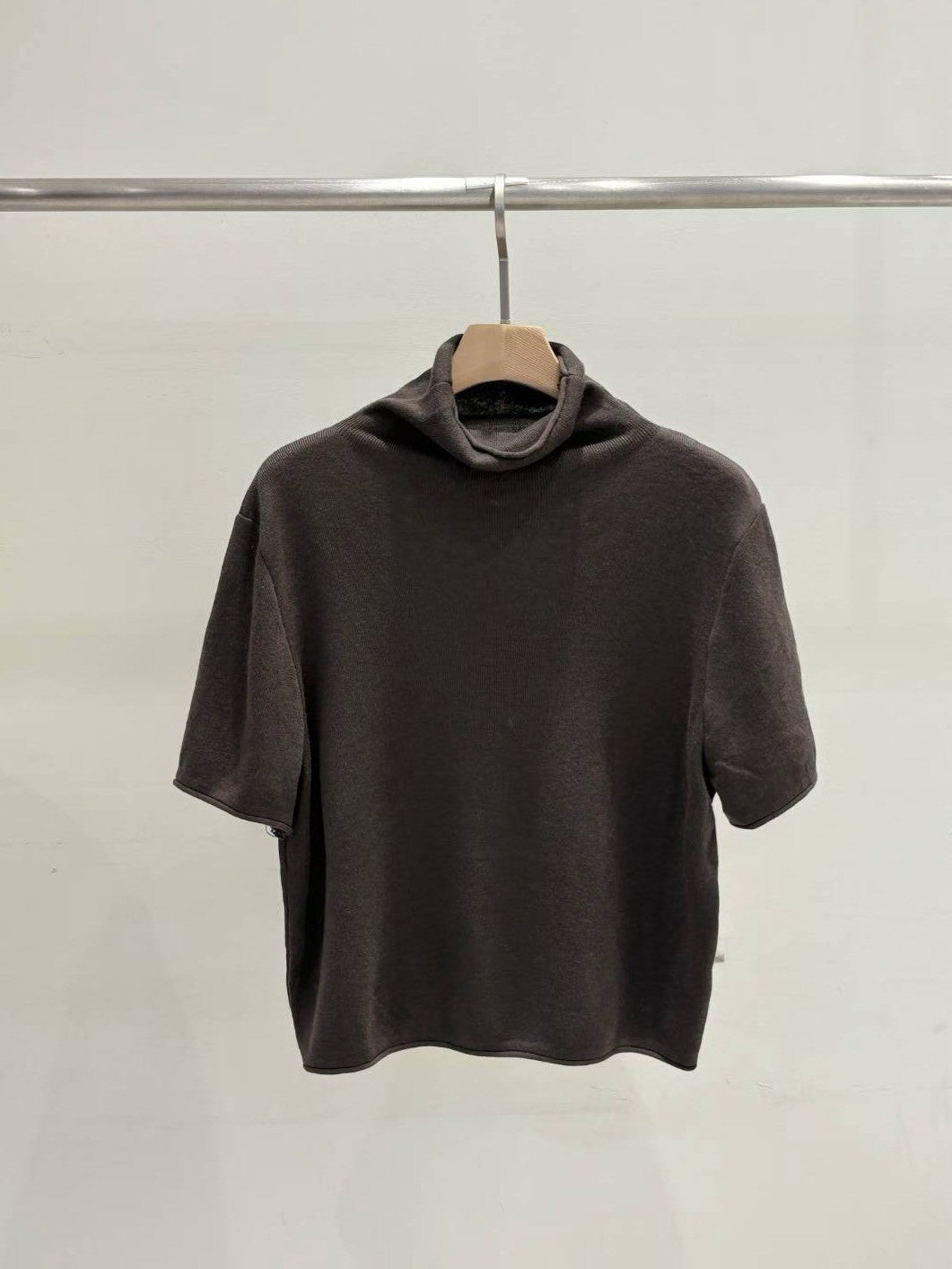 10B117 立領短袖針織衫