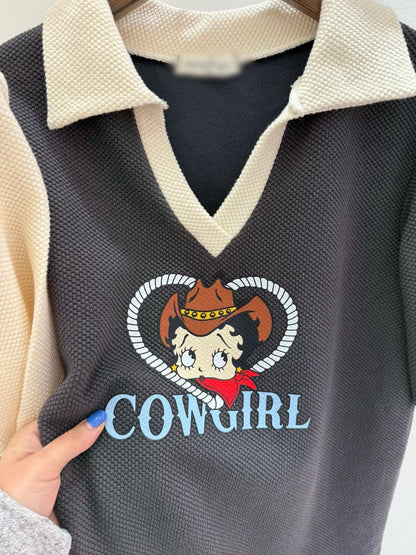 10B216 貝蒂領子短袖上衣