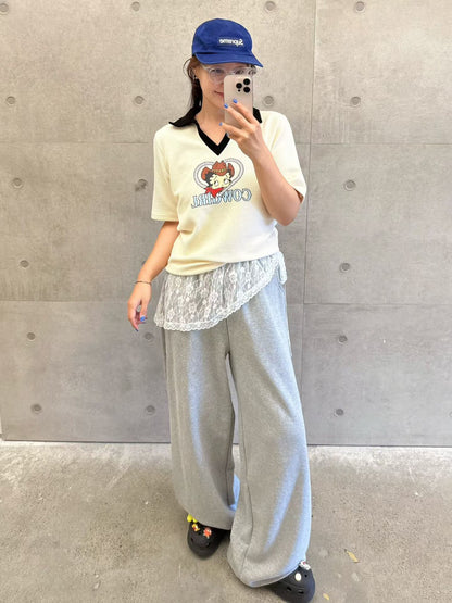 10B216 貝蒂領子短袖上衣