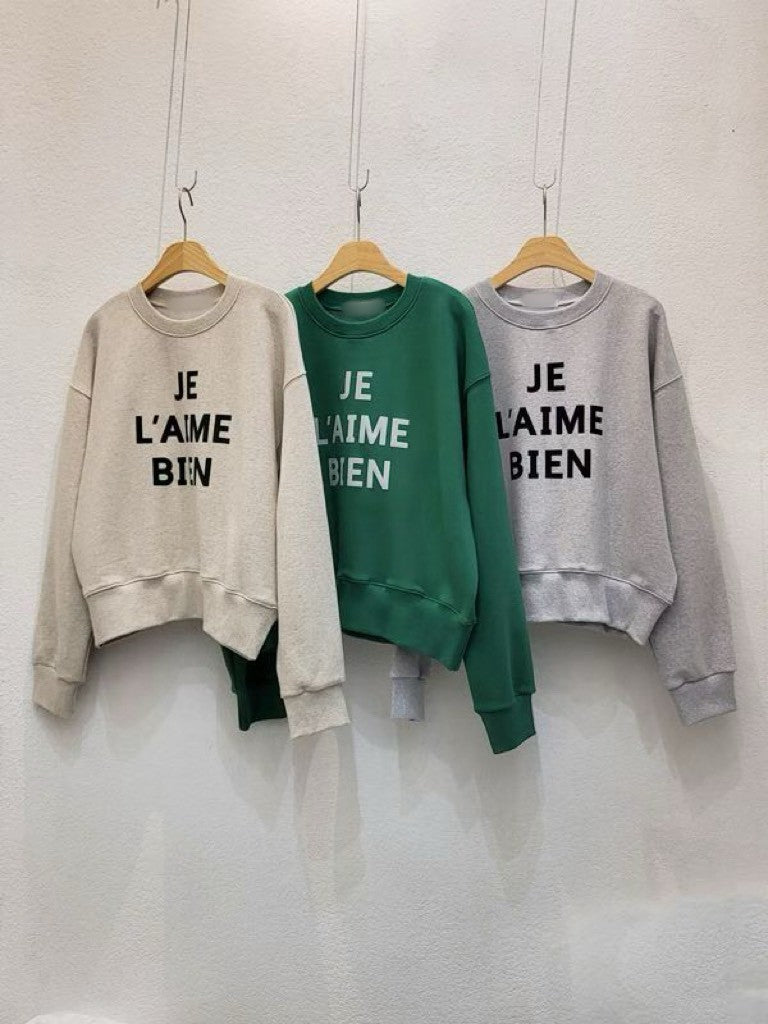 10C105 Je laime bien短版衛衣