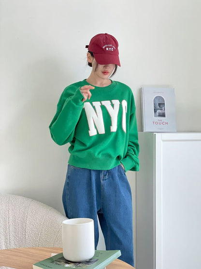 10C111 NYC短版衛衣