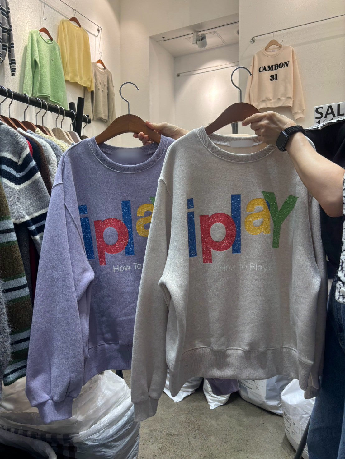 10C102 彩色字母衛衣(內磨毛)