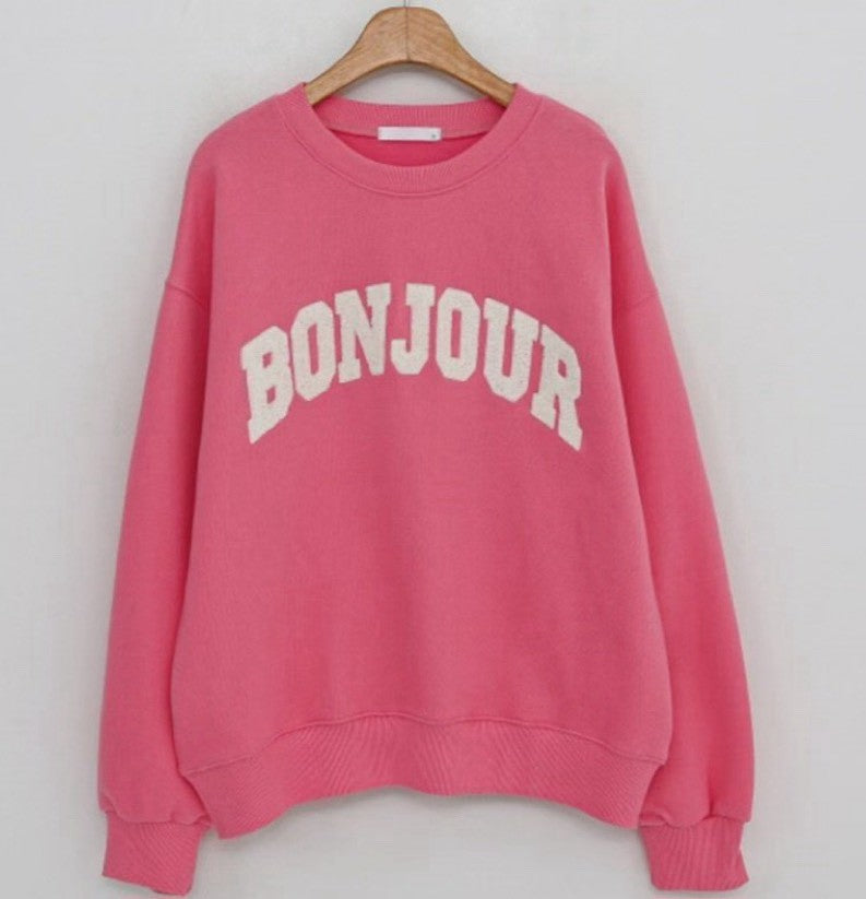 10C106 毛毛bonjour長袖衛衣