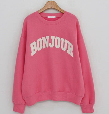 10C106 毛毛bonjour長袖衛衣