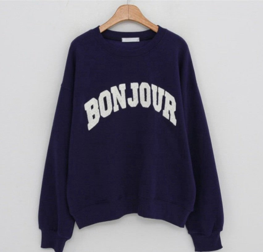 10C106 毛毛bonjour長袖衛衣
