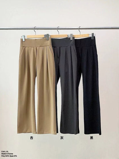 10D207 收腹打折中寬褲