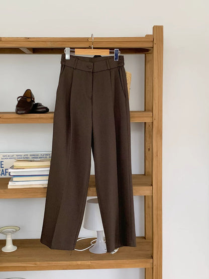 10D208 單扣打折西裝中寬褲