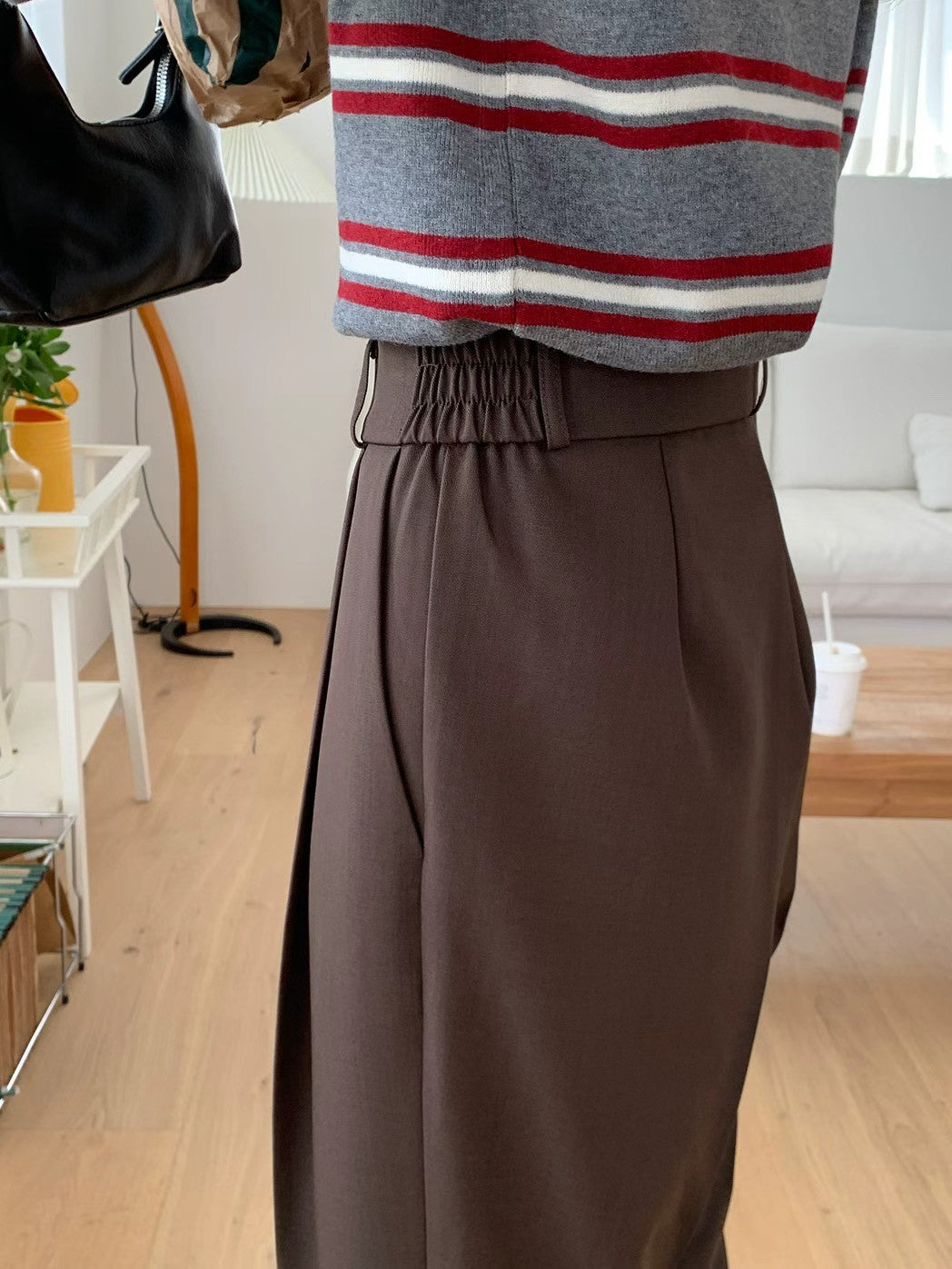 10D208 單扣打折西裝中寬褲