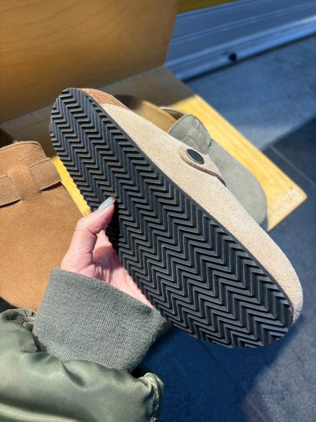 SE434 真皮休閒穆勒鞋