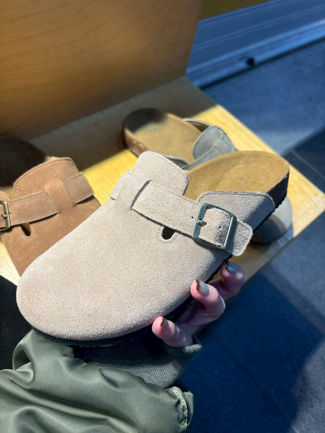 SE434 真皮休閒穆勒鞋