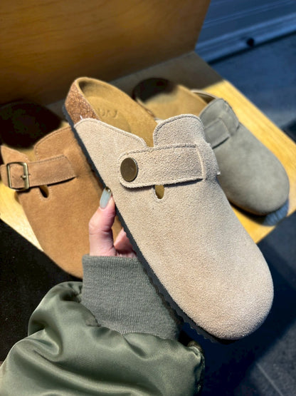 SE434 真皮休閒穆勒鞋