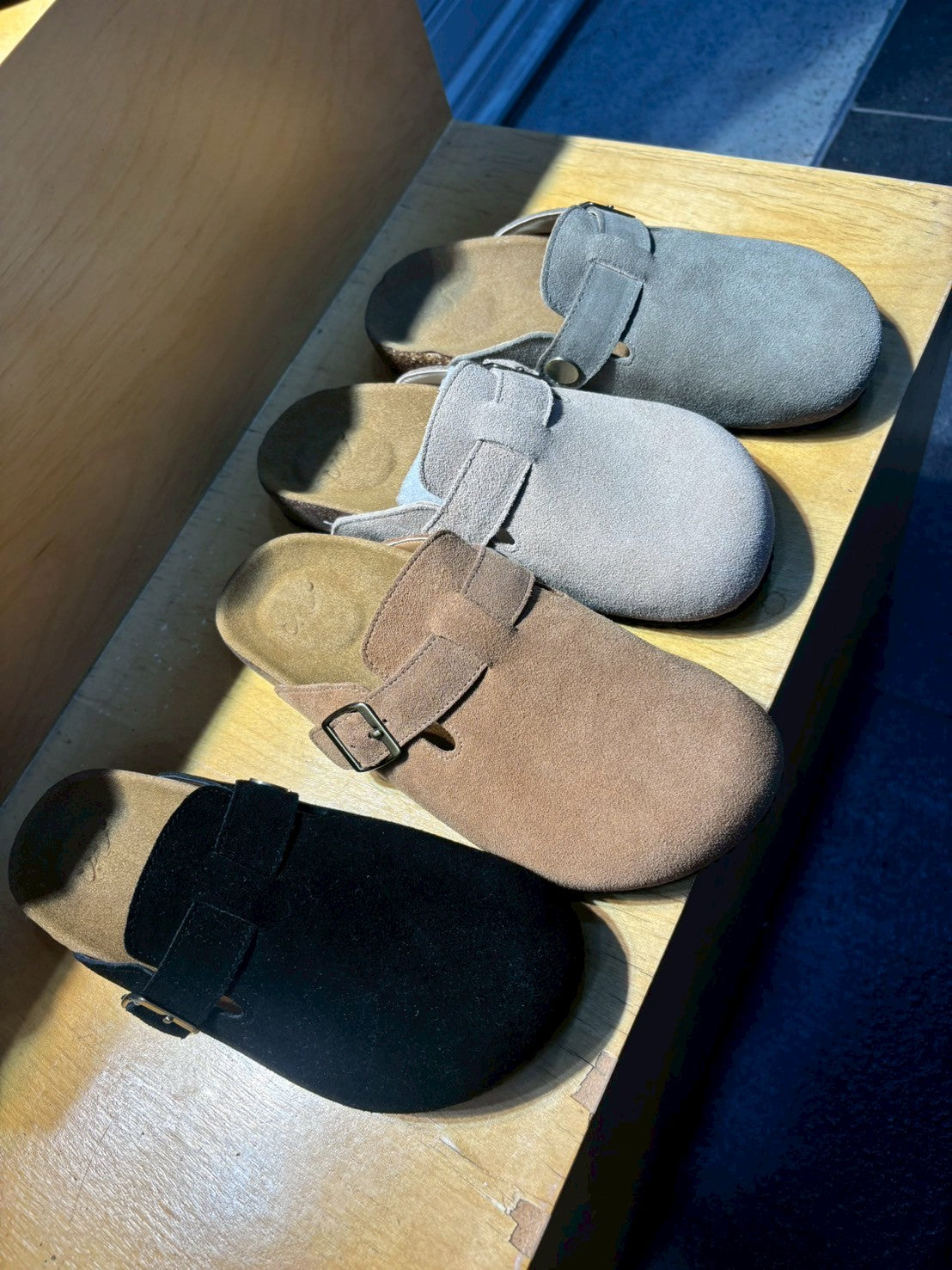 SE434 真皮休閒穆勒鞋