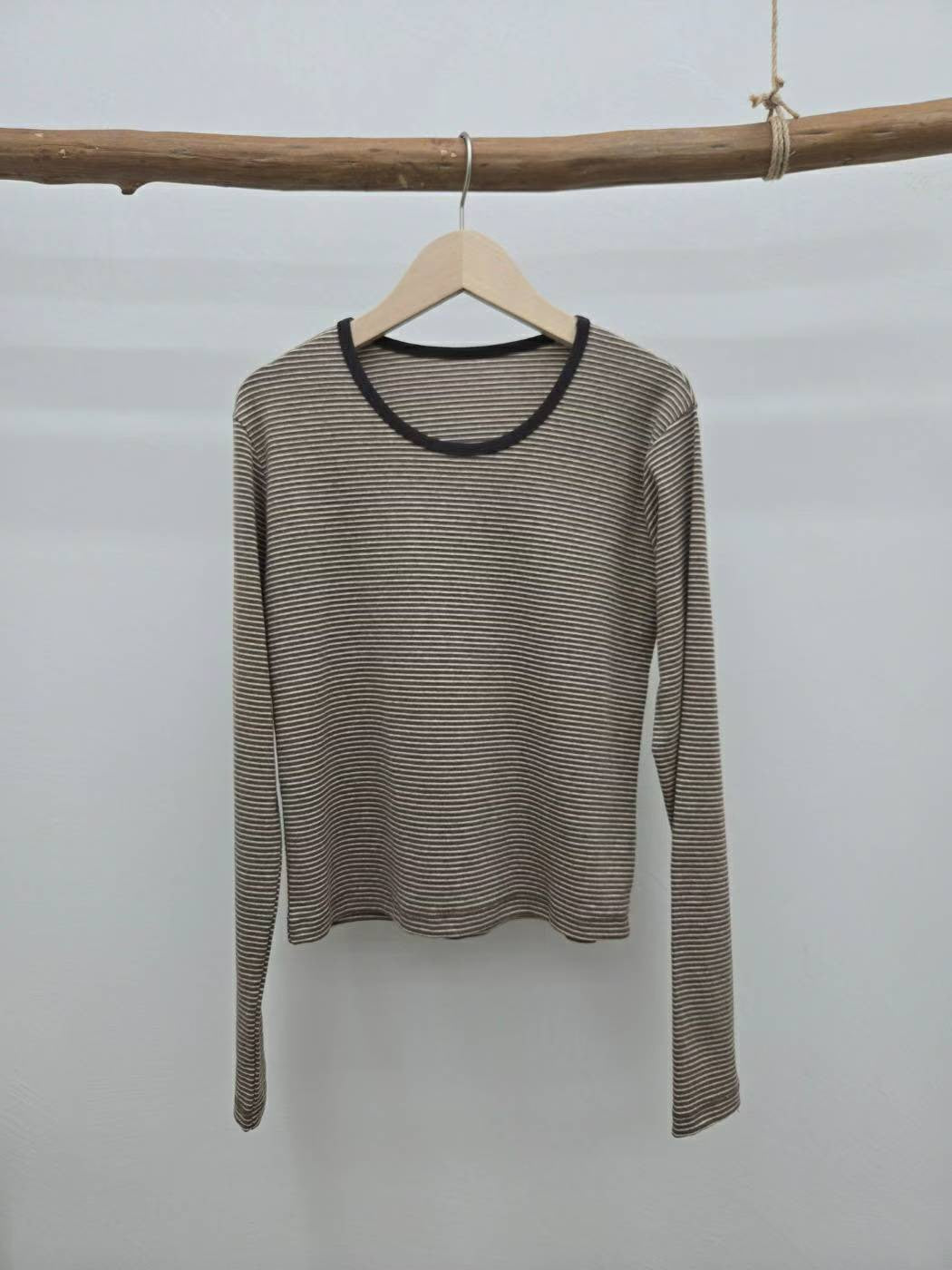10C212 細橫條彈性棉T