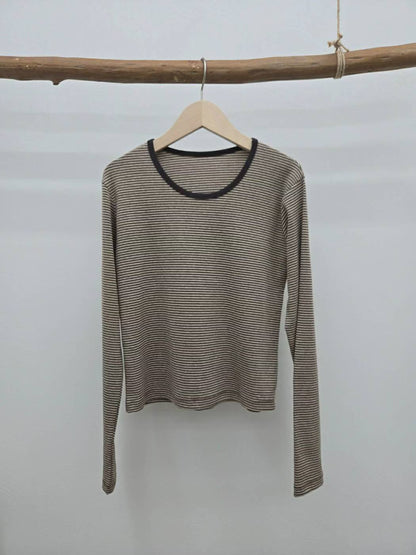 10C212 細橫條彈性棉T