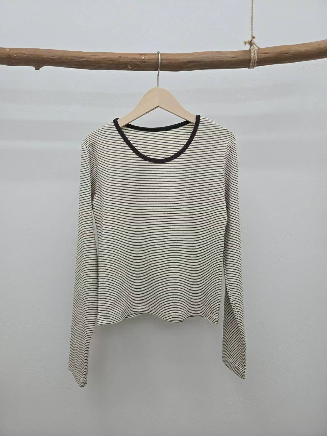 10C212 細橫條彈性棉T