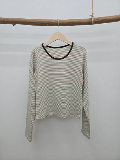 10C212 細橫條彈性棉T