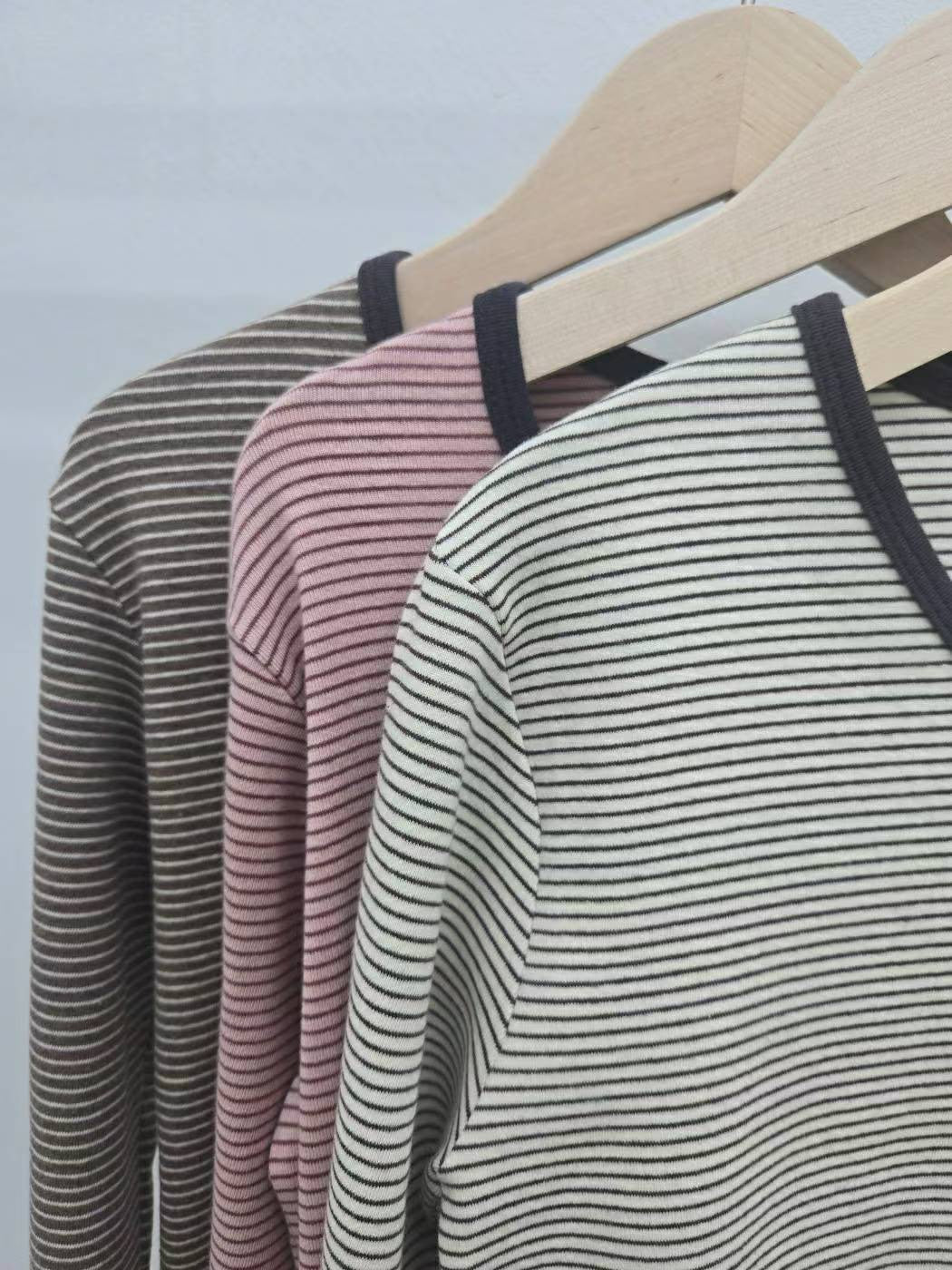 10C212 細橫條彈性棉T