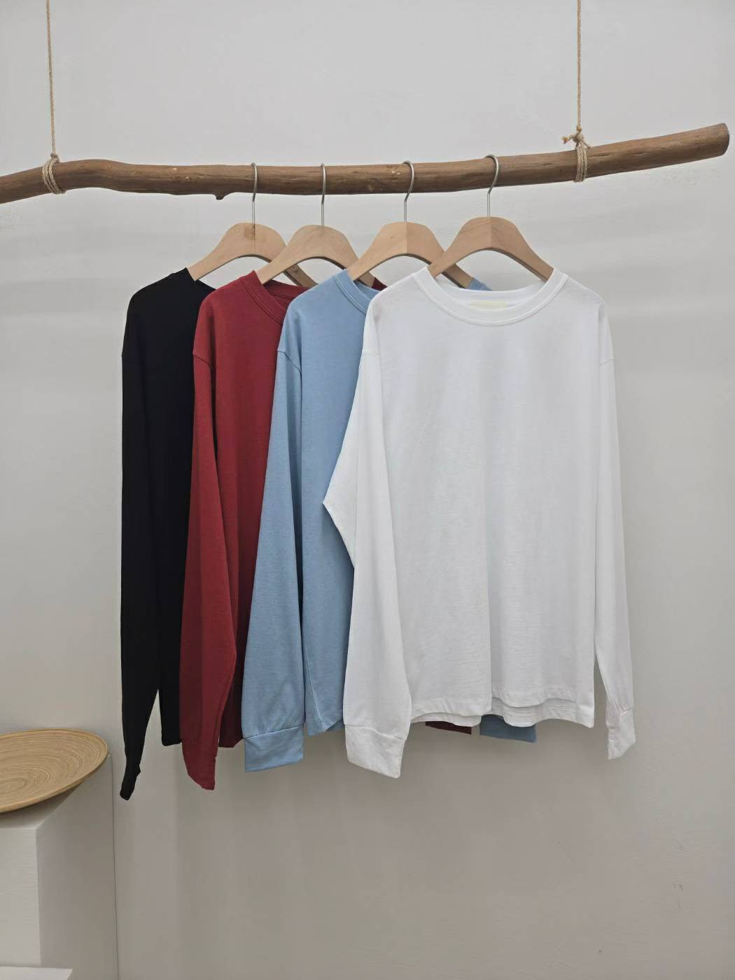 10C214 圓領長棉T