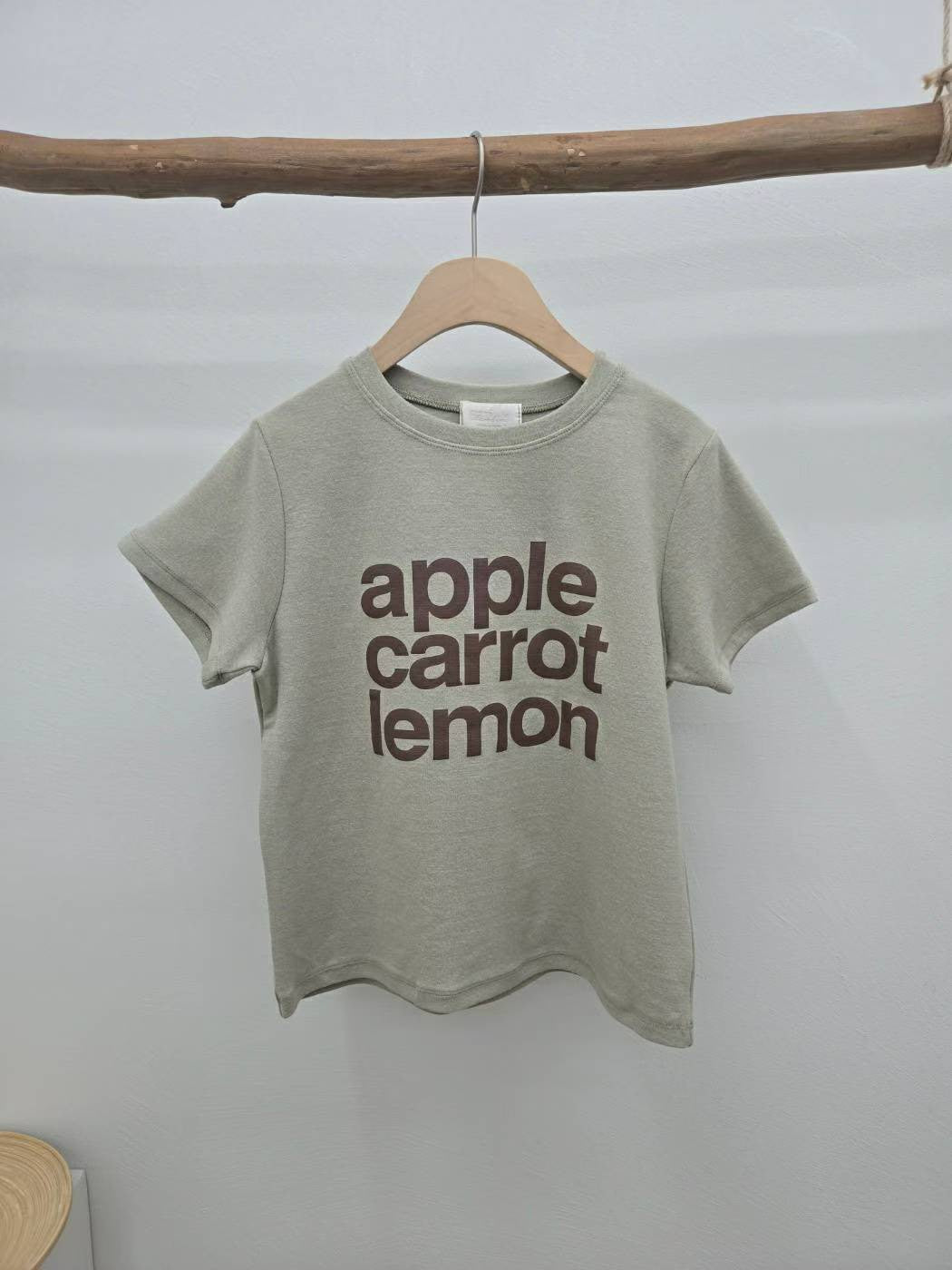 10C215 字母厚磅棉短T