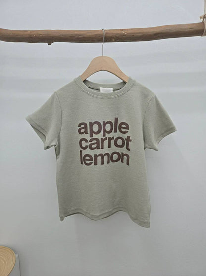 10C215 字母厚磅棉短T