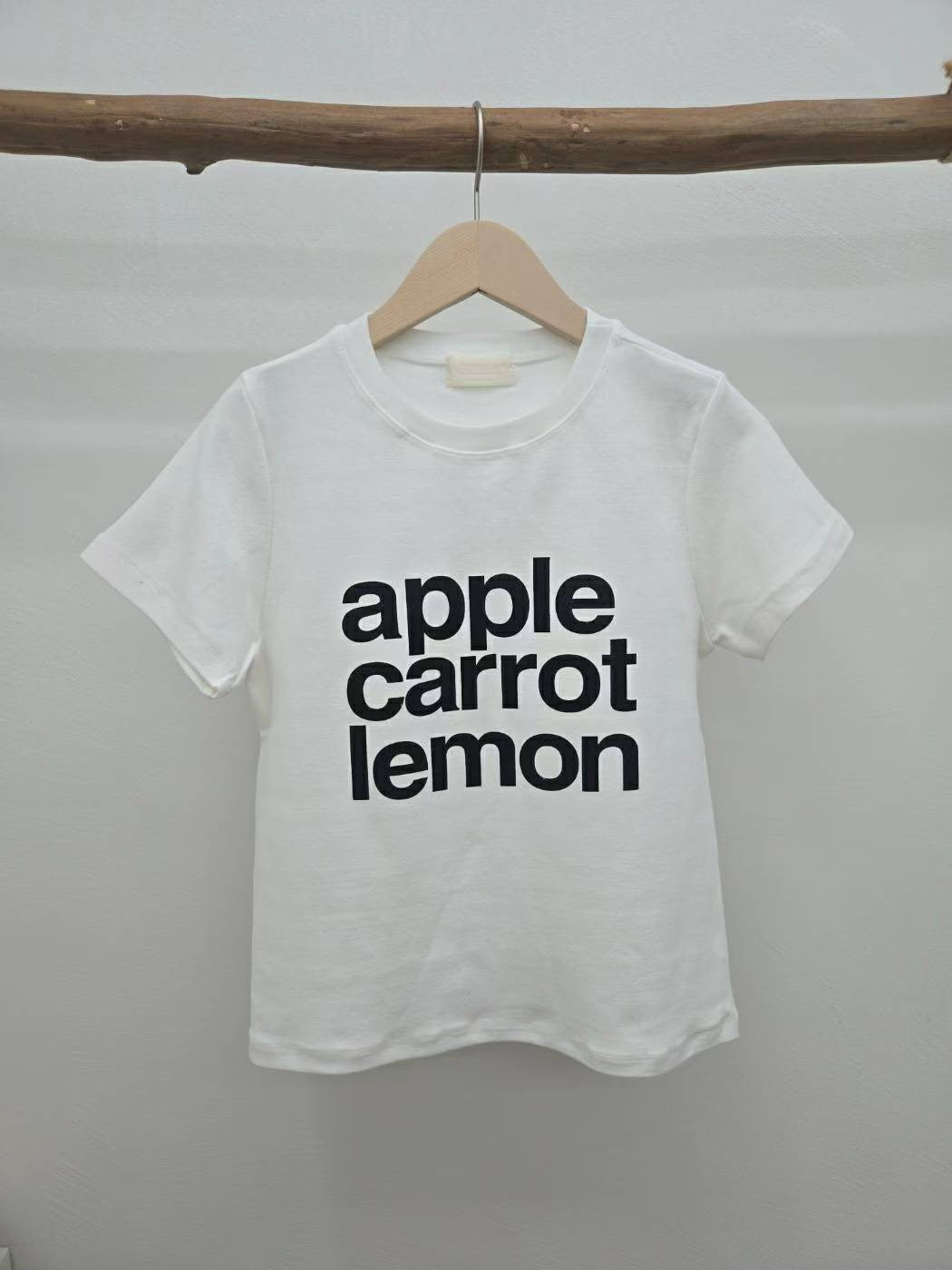 10C215 字母厚磅棉短T