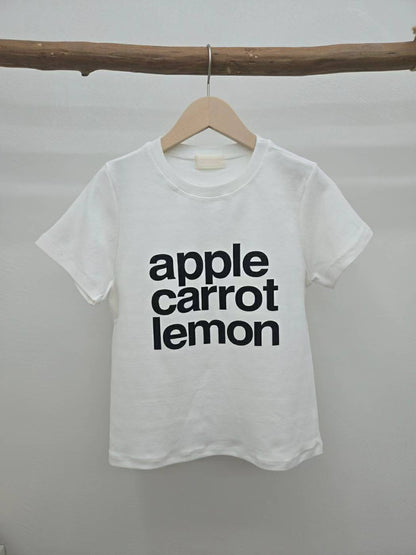 10C215 字母厚磅棉短T