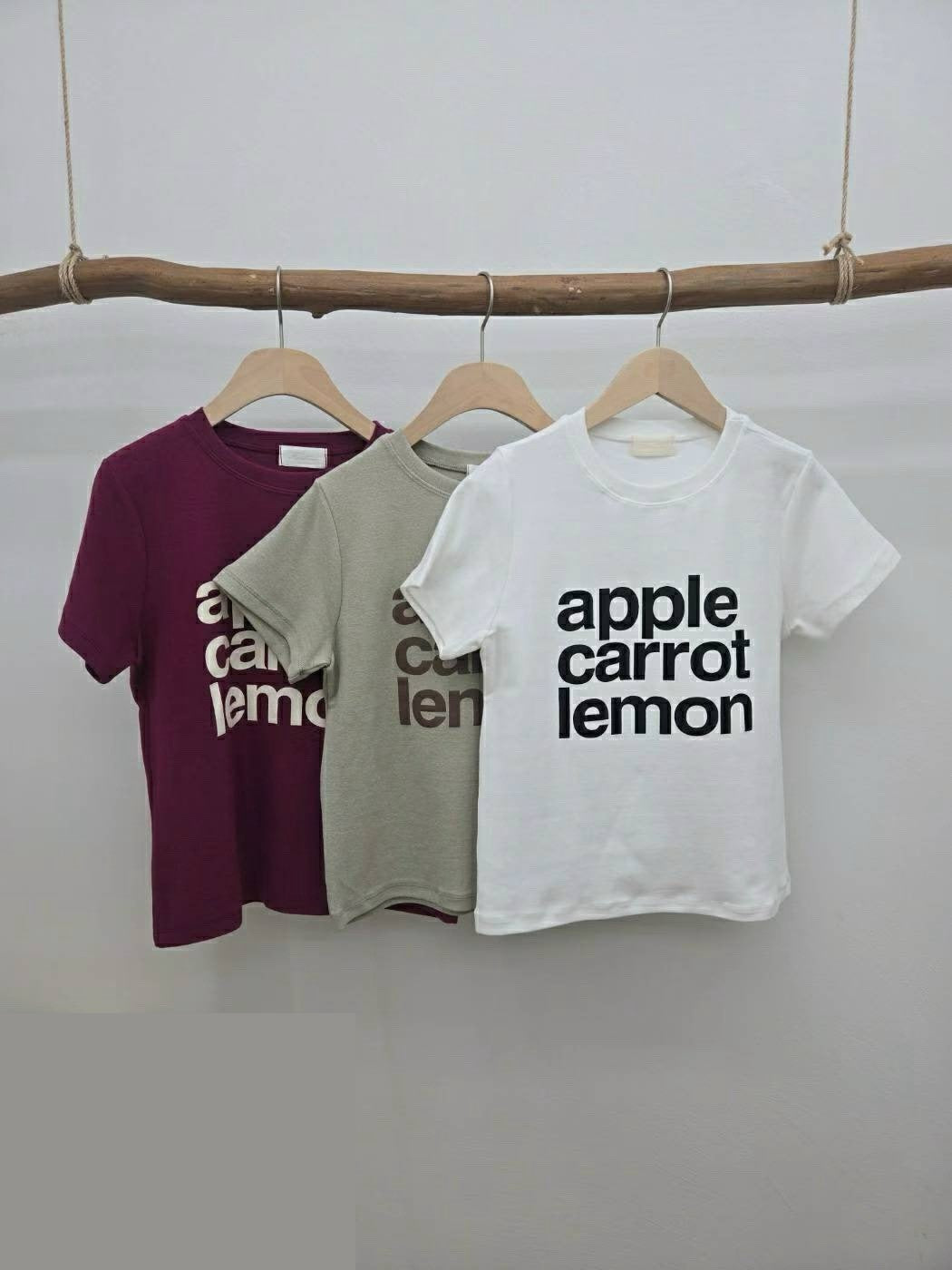 10C215 字母厚磅棉短T