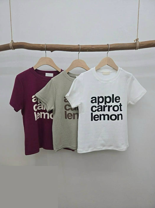 10C215 字母厚磅棉短T