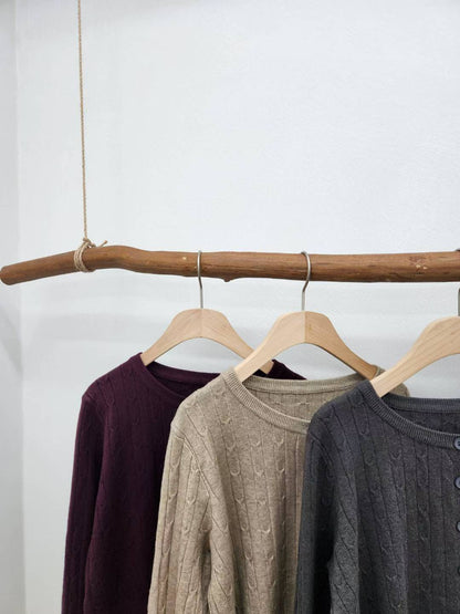 10C204 麻花短版針織外套